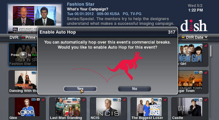 Dish Network’s Auto Hop Erases Commercials and Ad Revenue