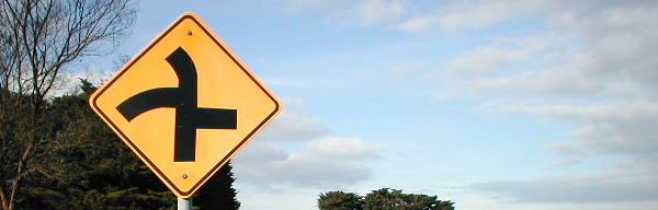 road sign intersection